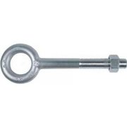 KEN FORGING Eye Bolt 1/4"-20, 6 in Shank, 1/2 in ID, Carbon Steel, Galvanized N2001-6*